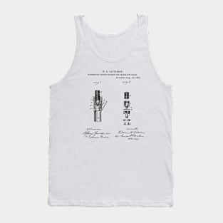 Machine for Telegraph Cables Vintage Patent Hand Drawing Tank Top